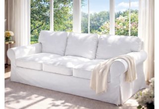 Regalo 2 Fundas Sofá Ektorp Ikea Blancas