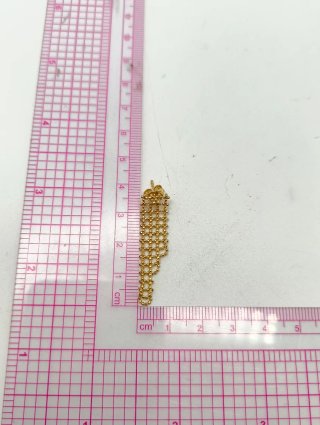 Pendientes Malla Calada flexible Oro 18kt