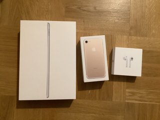 Caja productos Apple (iPhone, AirPods, iPad)
