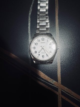 Orologio Casio Argento e Bianco