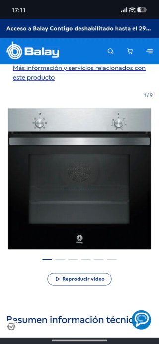 Horno Balay 3HB4000X2 Nuevo