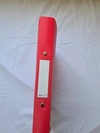 Archivador de 2 anillas rojo (nuevo)