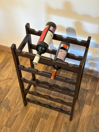 Botellero madera 24 botellas wengué