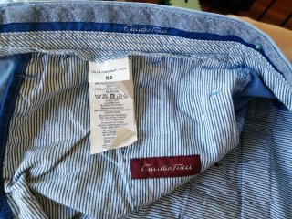 Pantaloni corti Emidio Tucci blu da uomo