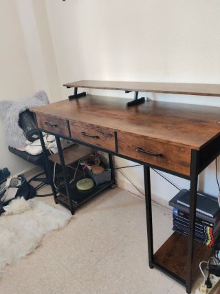 Escritorio 120x50cm con 3 cajones