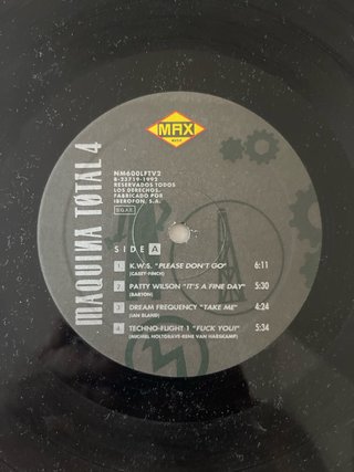 Doble Vinilo Maquina Total 4 (Max, 1992)
