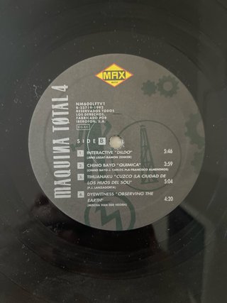 Doble Vinilo Maquina Total 4 (Max, 1992)