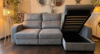 Sofá Chaise Longue Cama y Arcón