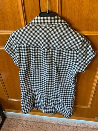 Camiseta cuadros manga corta