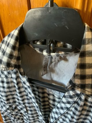 Camiseta cuadros manga corta
