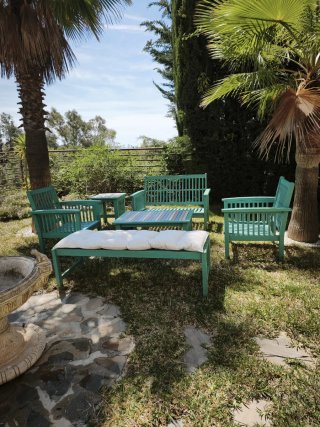 Conjunto de jardín madera