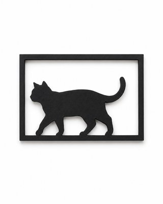 Decorazione da parete gatto nero
