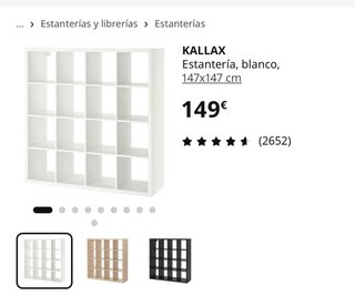 Estantería KALLAX IKEA Cestas Mimbre
