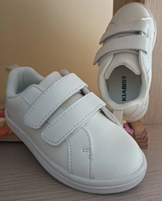 Zapatillas blancas velcro unisex
