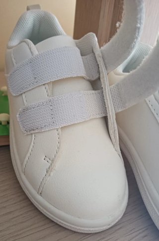 Zapatillas blancas velcro unisex