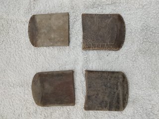 2 petacas portatabaco vintage cuero