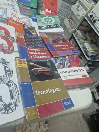 Libros varios de 3 ESO de diferentes materias