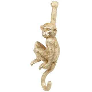 Figura Decorativa de Mono Colgante Dorado Nuevo