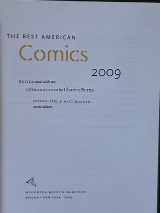 The Best American Comics 2009