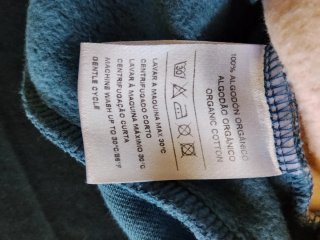 Sudadera Algodón Orgánico Azul y Rosa