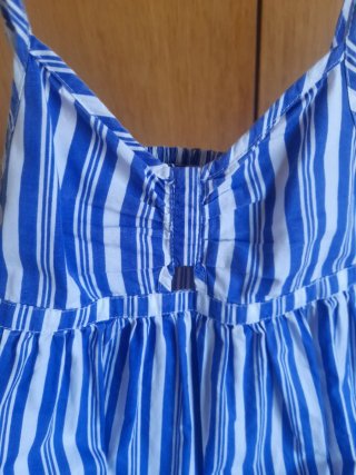 Vestido niña rayas azul T8
