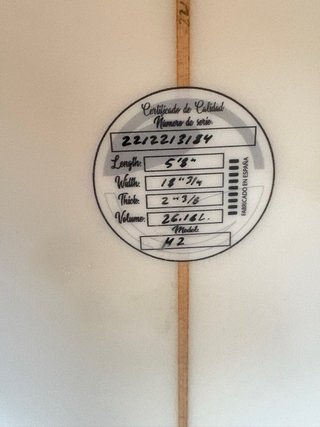 Tabla de surf 5'8 Native Surfboards