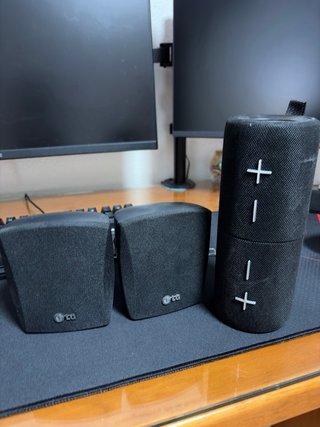 Pack altavoces negros