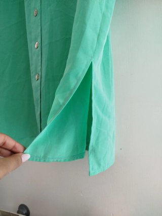Camicia seta Renato Balestra donna verde