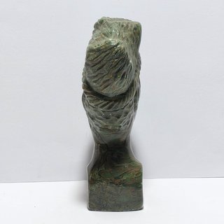 Scultura Shona Busto Pietra Verdite FIRMATA Africa
