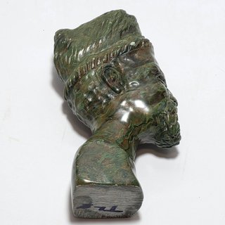 Scultura Shona Busto Pietra Verdite FIRMATA Africa