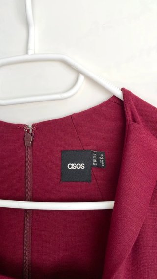 Vestido ASOS fiesta rojo talla XS