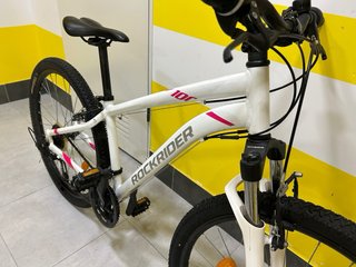 Bicicleta de Montaña Rockrider Blanca talla M