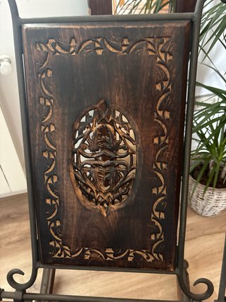 Mecedora forja y madera