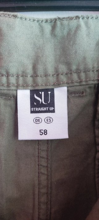 Bermudas cargo hombre verde caqui