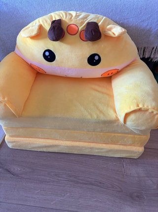 Sofá Cama Infantil Jirafa Amarillo