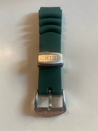Cinturino silicone verdone 20mm  per Seiko