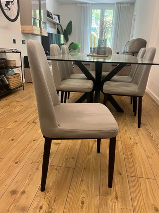6 Sillas de comedor tapizadas