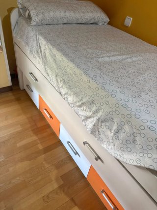 Cama nido juvenil escritorio y cajonera