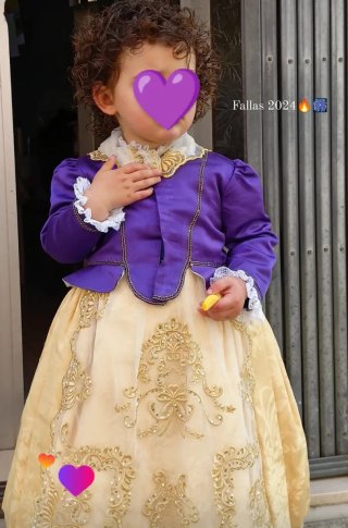 Vestido Fallera Niña Talla 2 Años