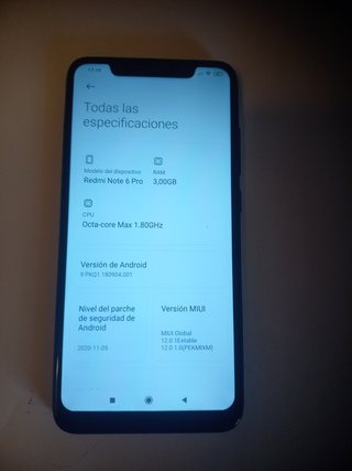 XIAOMI REDMI NOTE 6 PRO (TF, REACONDICIONADO)