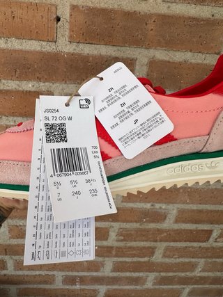 Zapatillas Adidas SL 72 OG Pink Red/Green T
