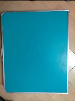 Mesa plegable BAJA azul y plateada