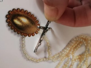 Colgante Cruz Plata Ley ANTIGÜEDAD