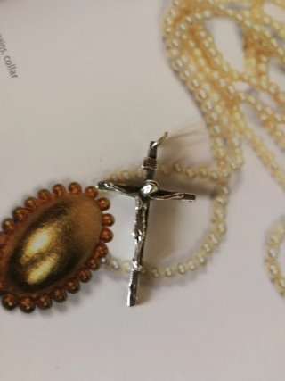 Colgante Cruz Plata Ley ANTIGÜEDAD