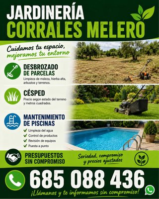 Desbrozado de parcelas y cesped mantenimientos
