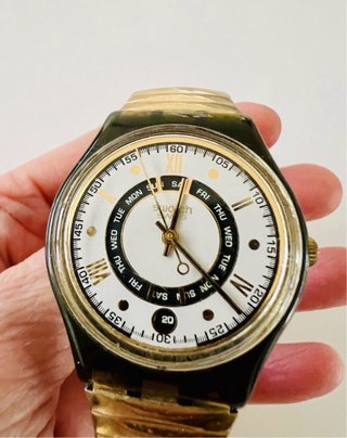 Orologio Swatch Nero e Oro