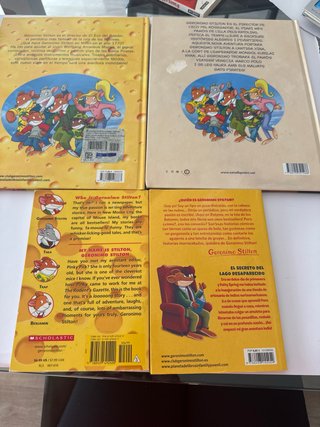 Lote libros Geronimo Stilton (uno en inglés)