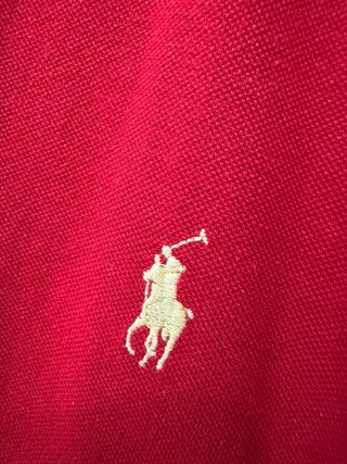 Polo Ralph Lauren Rojo talla L pero da una M