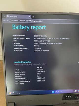 Portátil Asus ROG Strix 513