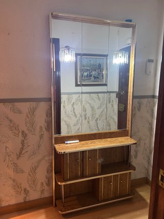 URGE | REGALO Mueble entrada vintage madera espejo